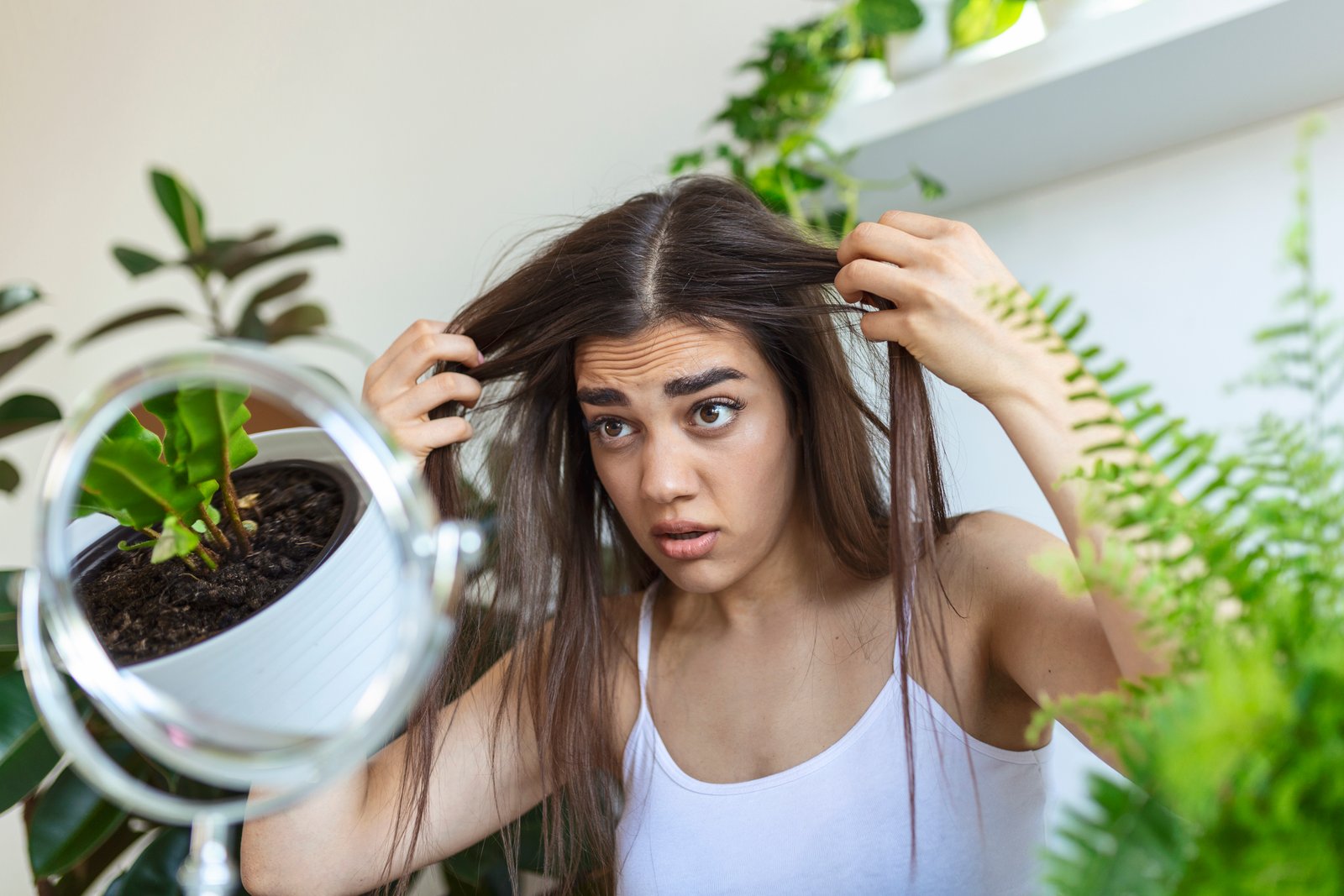 Cooling Ayurvedic hair mask for frizzy and dry hair